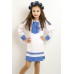 Embroidered costume for girl "Ukrainian Girl" blue